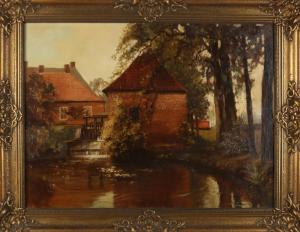 BAAYENS Frans 1896-1947,Twente water mill,Twents Veilinghuis NL 2022-01-06