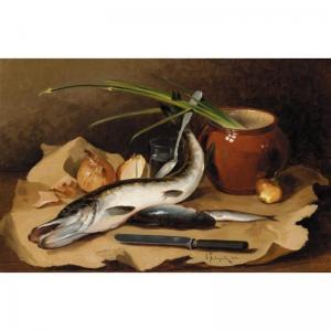 BABADIN W 1800-1900,STILL LIFE OF FISH,Sotheby's GB 2004-12-02