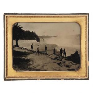 BABBITT Platt D 1822-1879,Group at Niagara Falls,William Doyle US 2013-04-08