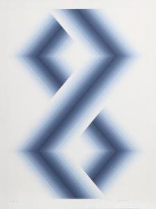 Babe Shapiro 1937-2016,Blue Hexagons,1971,Ro Gallery US 2024-01-31