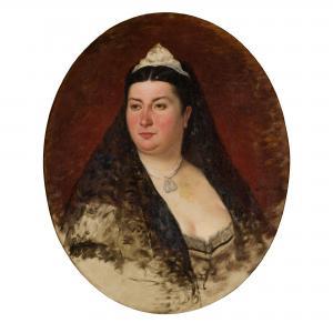 BACCANI Attilio 1844-1889,HEAD AND SHOULDER PORTRAIT OF A LADY,Lyon & Turnbull GB 2021-05-19