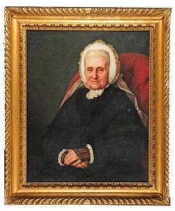 BACCANI Attilio 1844-1889,Portrait of Sarah Beit,1882,Mallams GB 2018-07-11