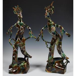 BACERRA Ralph 1938-2008,Male and Female Figures,1995,Treadway US 2016-04-16
