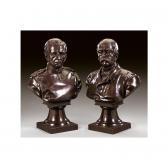 BACH Hermann 1842,a pair of busts of bismarck and moltke,1884,Sotheby's GB 2002-03-13