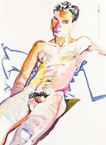BACHARDY Don 1934,Portrait of Andrew Ferrero,1991,Swann Galleries US 2023-08-17