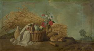 BACHELIER Jean Jacques,A sheaf of wheat, a basket of apples, a bunch of f,Christie's 2023-05-24