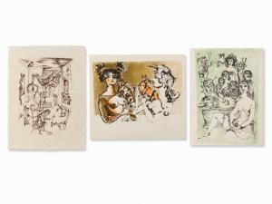 BACHEM Bele 1916-2005,3 Sheets,1968,Auctionata DE 2016-09-17