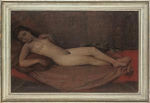 BACHER Henri 1890-1934,Reclining nude,Christie's GB 2008-04-08