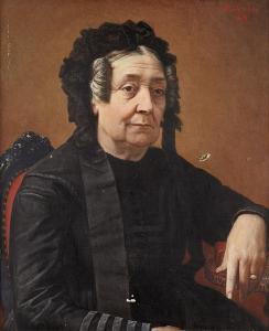 BACHEREAU REVERCHON Victor 1842-1870,Portrait de Marie-Madeleine PAYET,Aguttes FR 2013-11-05