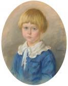 BACHMANN Gustav 1878-1950,Portrait of a boy wearing a blue shirt,1920,Bruun Rasmussen DK 2023-02-20