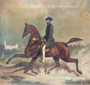 BACHMANN HOFMANN B,Nemesúr lovon,1856,Nagyhazi galeria HU 2013-12-11
