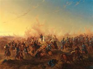 BACHMANN HOHMANN B,Battle of Karakal between the Russian Cavalry unde,Palais Dorotheum 2015-10-22