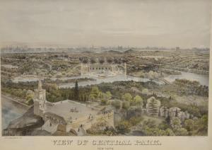 BACHMANN John 1850-1884,View of Central Park, New York, printed around 187,Nadeau US 2019-01-01
