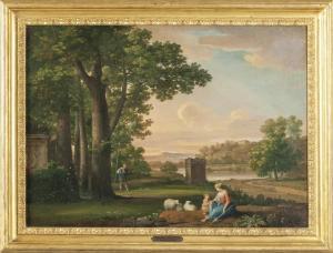 BACIGALUPO Giuseppe 1744-1821,Paesaggio con tombe antiche,Boetto IT 2020-02-24