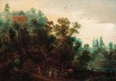 BACKEREEL Jacques 1590-1660,A wooded landscape with travellers on a path,Christie's GB 2001-07-13