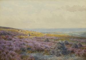 BACKHOUSE BIGLAND Mary 1844-1897,Horse Rider on the Moors with Larpool Viadu,David Duggleby Limited 2021-10-02