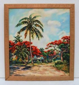 BACKUS Albert Edward 1906-1990,Featuring landscape scene with palm trees,888auctions CA 2023-05-11