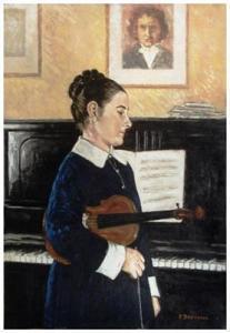 BADALASSI Piero 1915-1991,Figura di giovane violinista,Saletta d'arte Viviani IT 2016-08-06