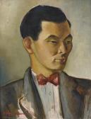 BADARO Cléa 1913-1968,Portrait du peintre Takanari Oguis,Daguerre FR 2017-06-09