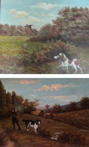 BADEL Jules Louis 1840-1869,Scènes de chasse,Millon & Associés FR 2015-03-17