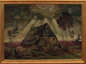 BADEN Heinz 1887-1954,Farm Cottage,1919,Stair Galleries US 2016-07-15