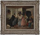 BADENES BERNARDO FERRANDIZ 1835-1885,El Bautizo,1865,Brunk Auctions US 2018-09-15