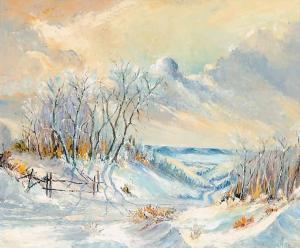 BADENOCH Jnr. Tom, 1800-1900,Winter Scene, Qu'Appelle Valley,Levis CA 2007-04-22