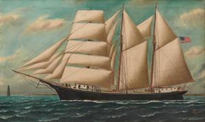 BADGER Samuel Finley Morse 1873-1919,The Allanwide under Full Sail off Minot's Li,1997,Grogan & Co. 2022-11-05