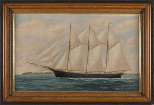 BADGER Samuel Finley Morse 1873-1919,Three-masted schooner,1894,Eldred's US 2023-03-01