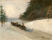 BADGGE G 1900-1900,Traîneau dans un paysage de neige,1911,Mercier & Cie FR 2006-12-10