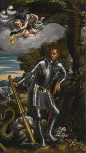 BADILE Antonio 1518-1560,SAINT GEORGE AND THE DRAGON,Sotheby's GB 2017-01-25
