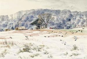 BADMIN Stanley Roy 1906-1989,Clearing Snow, Pole Hill,Christie's GB 2014-10-28