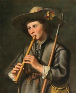BAECK Johan 1600-1655,A shepherd playing the pipes,1637,Palais Dorotheum AT 2018-04-24