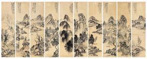 BAEK RYUN Huh 1891-1977,Four Seasons Landscapes,Seoul Auction KR 2023-06-27