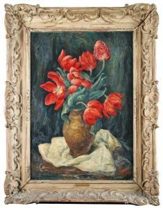 BAER Martin 1894-1961,Tulipes,Cheffins GB 2015-10-22