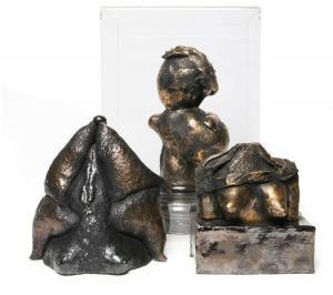 BAERT Herman 1942,Gevarieerd lot van drie terracotta’’s,Bernaerts BE 2012-03-26