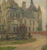 BAERTSOEN Albert 1866-1922,Vue du château de Laerne,1913,Horta BE 2010-10-11