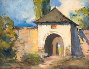 BAESU Aurel 1897-1928,Entrance to the Monastery,1918,Artmark RO 2024-03-20
