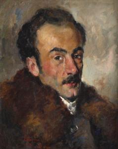 BAESU Aurel 1897-1928,The Portrait of a Friend (Otto Briese),1919,Artmark RO 2023-07-12