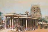 BAGDATOPOULOS William Spencer 1888-1965,the meenakshi temple, madurai, india,Sotheby's GB 2003-11-04
