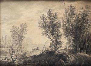 BAGETTI Giuseppe Pietro 1764-1831,Paesaggio con figure,1795,Sant'Agostino IT 2022-06-13