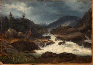 BAGGE Magnus Thulstrup 1825-1894,The Lower Falls of the Labrofoss,1846,Sotheby's GB 2023-03-23