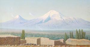 BAGHDASAEIGN H,View of Mexican Landscape,1923,Leonard Joel AU 2011-12-04