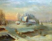 BAGUENSKI A,Traîneau dans un paysage enneigé,1822,Galartis CH 2012-09-23