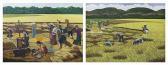 BAGUIO JOSE YAP 1959-2015,Ricefields 2,1996,Leon Gallery PH 2017-07-29
