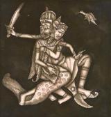 BAGUS KETUT TOGOG IDA,Mythological Scene, possibly Rawana and Sita,1936,Borobudur 2011-10-22
