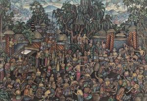 BAGUS NYOMAN PUJA IDA 1921-1994,Traditional In Bali,Sidharta ID 2016-11-20