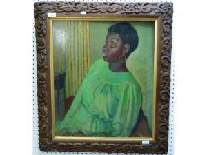 BAGUST FREDERICK 1902-1986,Portrait of an African Woman in green top,Chilcotts GB 2016-03-05