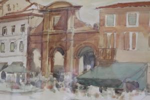 BAGUST FREDERICK 1902-1986,Roman Gate, Rimini,Jones and Jacob GB 2018-08-08