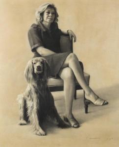 bahamonde Aldo,Retrato de mujer sentada,1996,Goya Subastas ES 2018-07-26